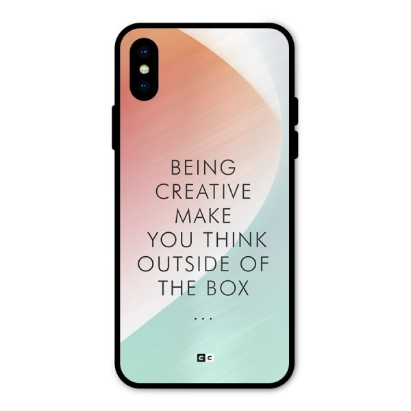 Being Creative Metal Back Case for iPhone XS