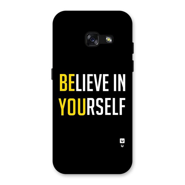 Believe In Yourself Black Back Case for Galaxy A3 (2017)