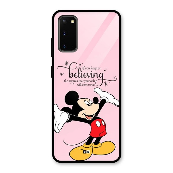 Believing Dreams Glass Back Case for Galaxy S20