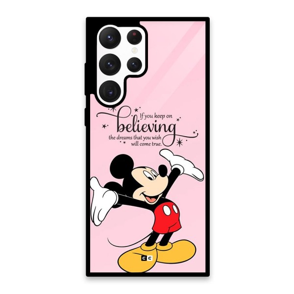 Believing Dreams Glass Back Case for Galaxy S22 Ultra 5G