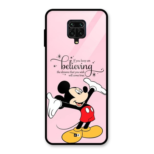 Believing Dreams Glass Back Case for Redmi Note 9 Pro Max