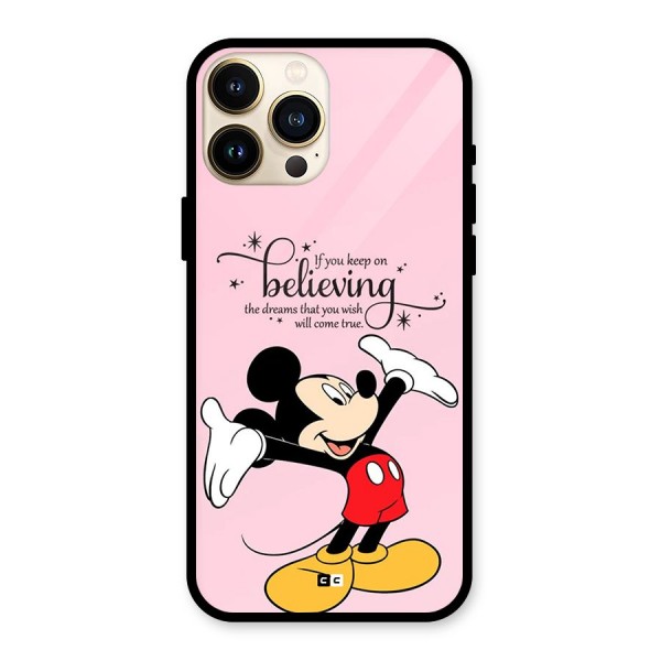 Believing Dreams Glass Back Case for iPhone 13 Pro Max