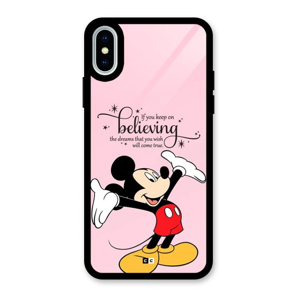 Believing Dreams Glass Back Case for iPhone X