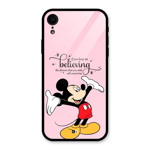 Believing Dreams Glass Back Case for iPhone XR