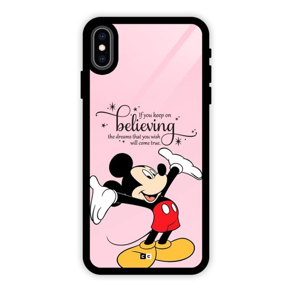 Believing Dreams Glass Back Case for iPhone XS Max