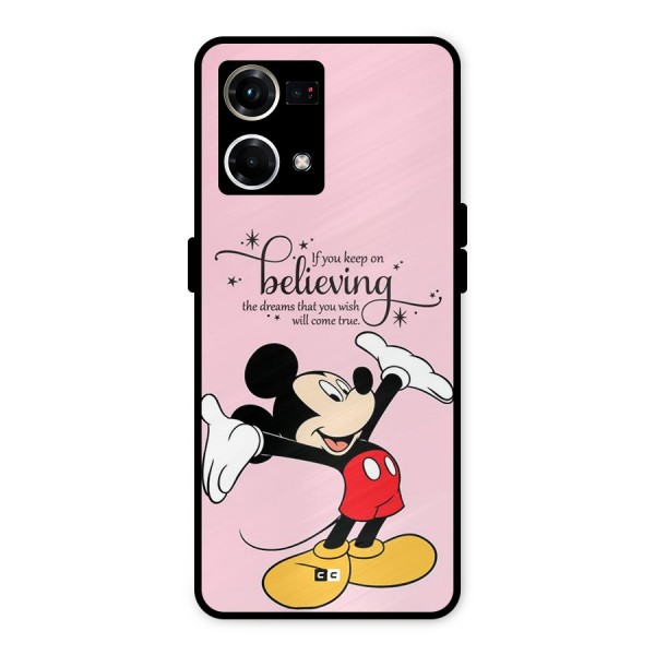 Believing Dreams Metal Back Case for Oppo F21s Pro 4G