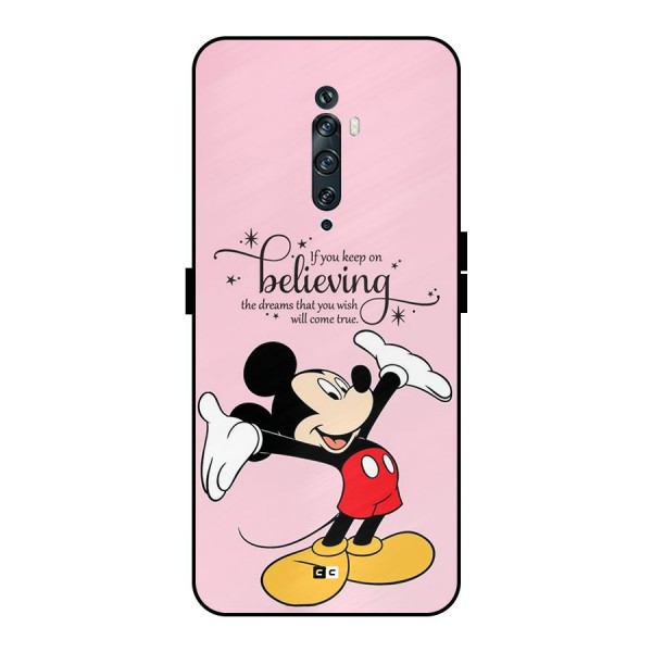 Believing Dreams Metal Back Case for Oppo Reno2 F