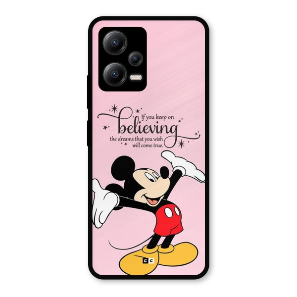 Believing Dreams Metal Back Case for Poco X5
