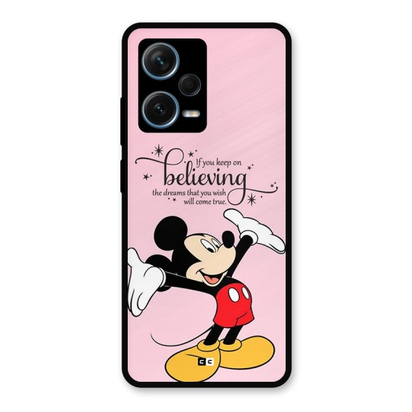Believing Dreams Metal Back Case for Redmi Note 12 Pro Plus 5G