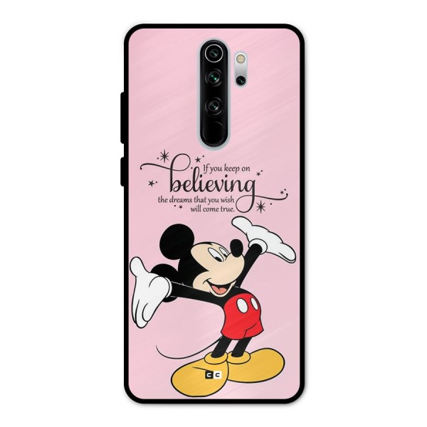 Believing Dreams Metal Back Case for Redmi Note 8 Pro