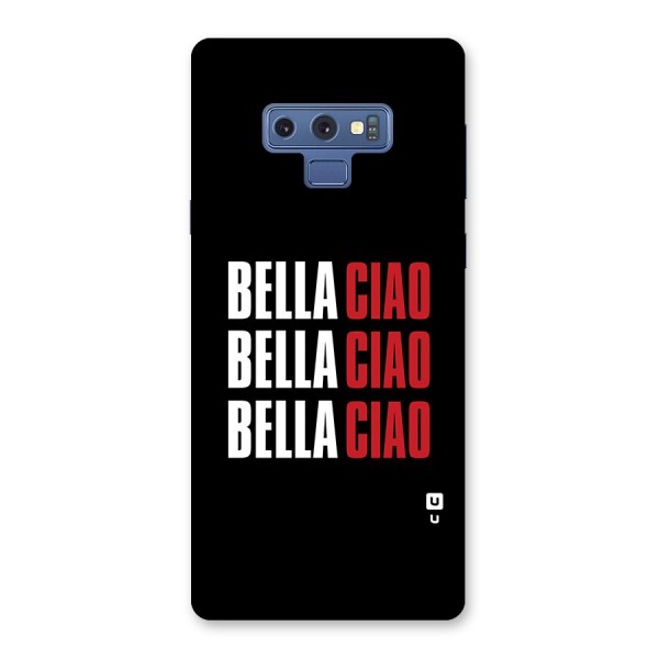 Bella Ciao Bella Ciao Bella Ciao Back Case for Galaxy Note 9