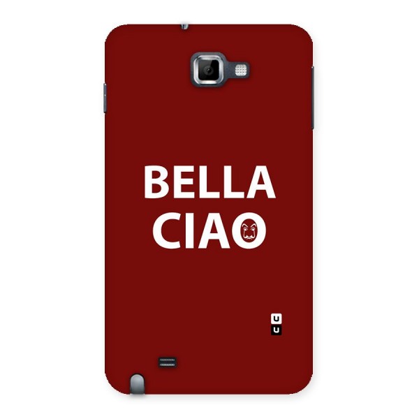Bella Ciao Typography Art Back Case for Galaxy Note