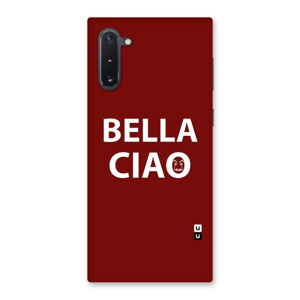 Bella Ciao Typography Art Back Case for Galaxy Note 10