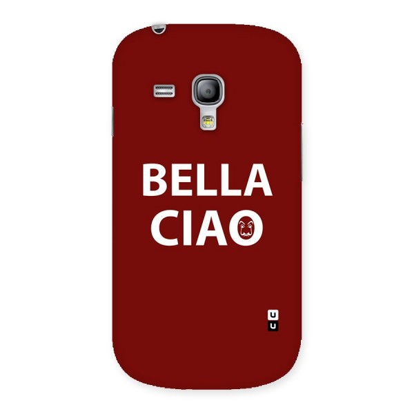 Bella Ciao Typography Art Back Case for Galaxy S3 Mini