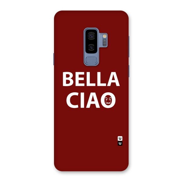 Bella Ciao Typography Art Back Case for Galaxy S9 Plus