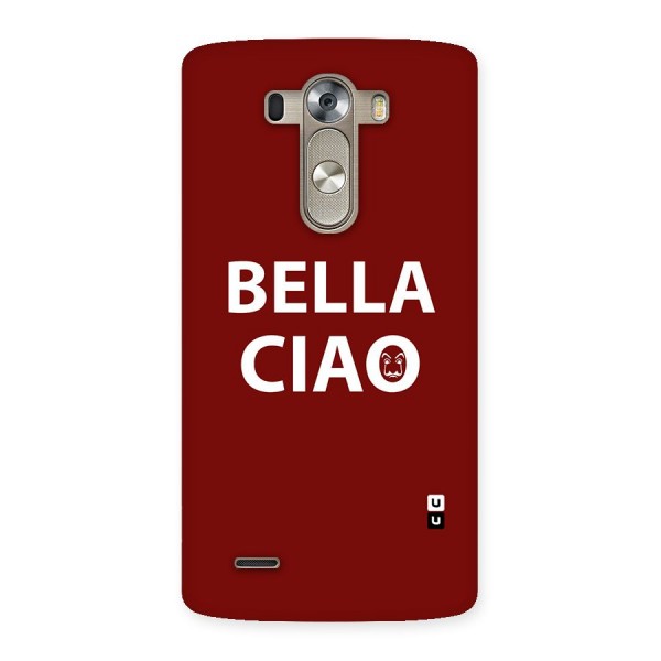 Bella Ciao Typography Art Back Case for LG G3