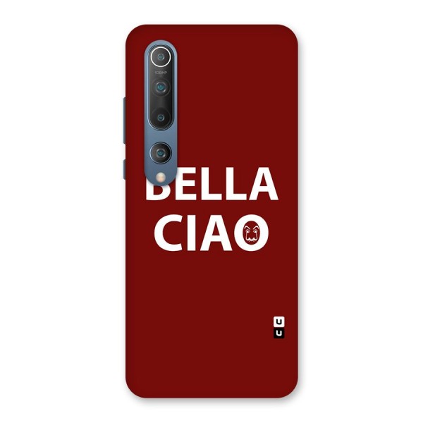 Bella Ciao Typography Art Back Case for Mi 10