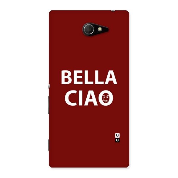 Bella Ciao Typography Art Back Case for Sony Xperia M2