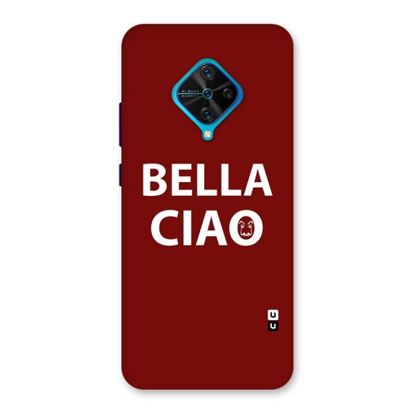 Bella Ciao Typography Art Back Case for Vivo S1 Pro