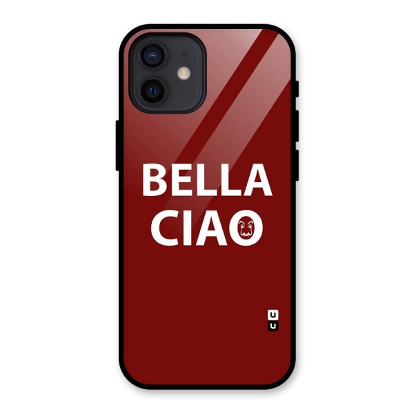 Bella Ciao Typography Art Glass Back Case for iPhone 12