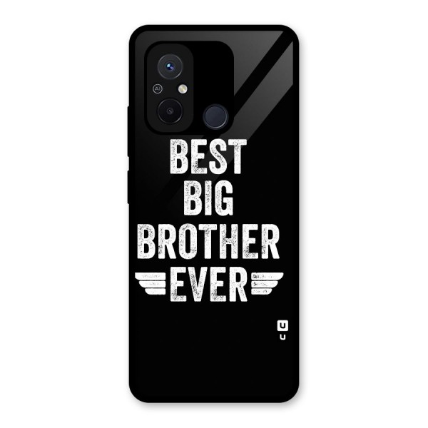 Best Big Brother Ever Glass Back Case for Redmi 12C