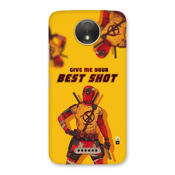 Best Shot Back Case for Moto C Plus