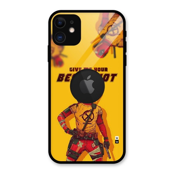Best Shot Glass Back Case for iPhone 11 Logo Cut