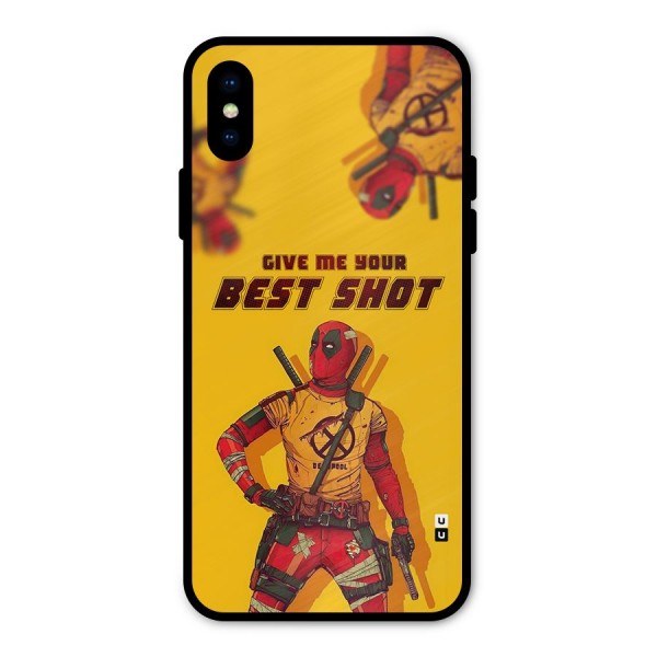 Best Shot Metal Back Case for iPhone XS
