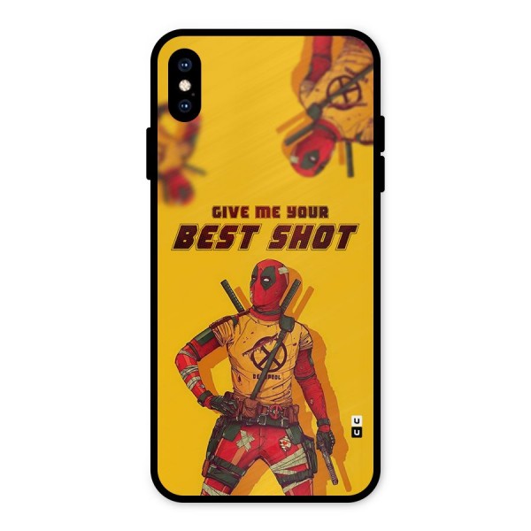 Best Shot Metal Back Case for iPhone XS Max