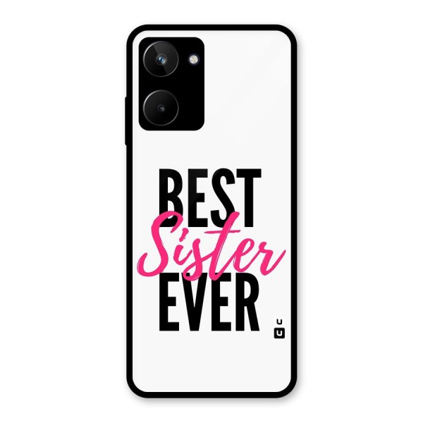 Best Sister Ever Glass Back Case for Realme 10
