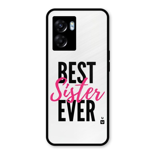 Best Sister Ever Metal Back Case for Realme Narzo 50 5G