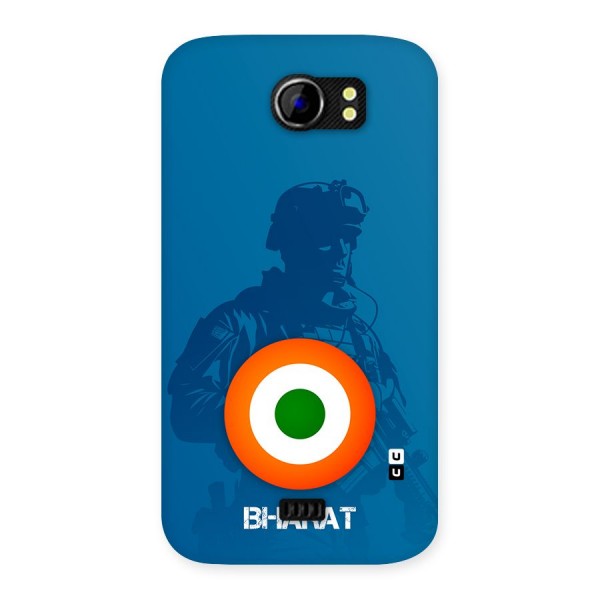 Bharat Commando Back Case for Canvas 2 A110