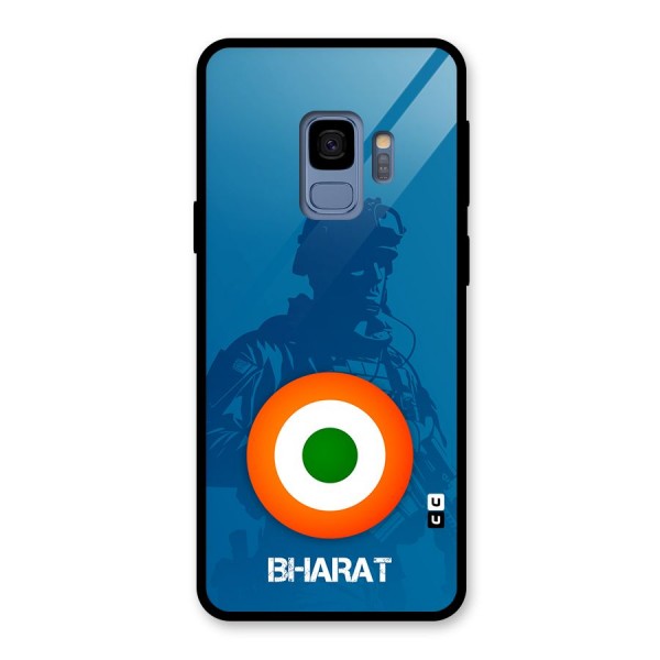 Bharat Commando Glass Back Case for Galaxy S9