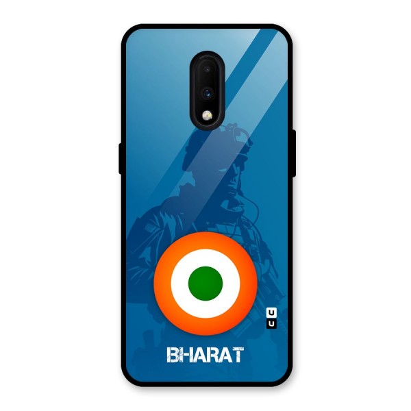 Bharat Commando Glass Back Case for OnePlus 7