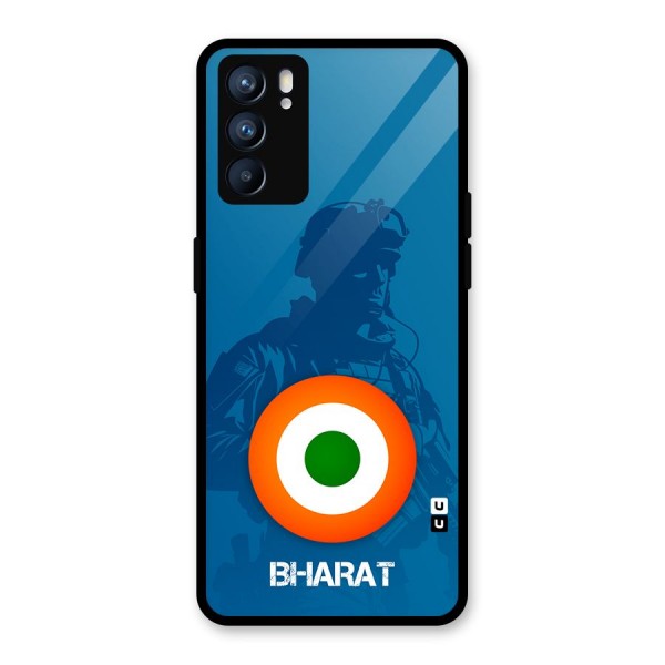 Bharat Commando Glass Back Case for Oppo Reno6 5G