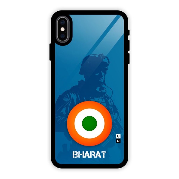 Bharat Commando Glass Back Case for iPhone XS Max