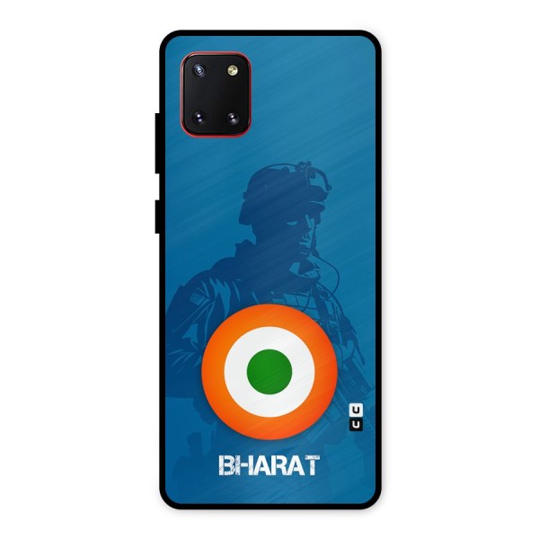 Bharat Commando Metal Back Case for Galaxy Note 10 Lite