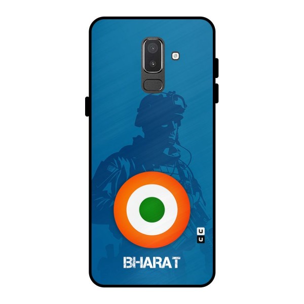 Bharat Commando Metal Back Case for Galaxy On8 (2018)