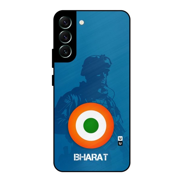 Bharat Commando Metal Back Case for Galaxy S22 Plus 5G