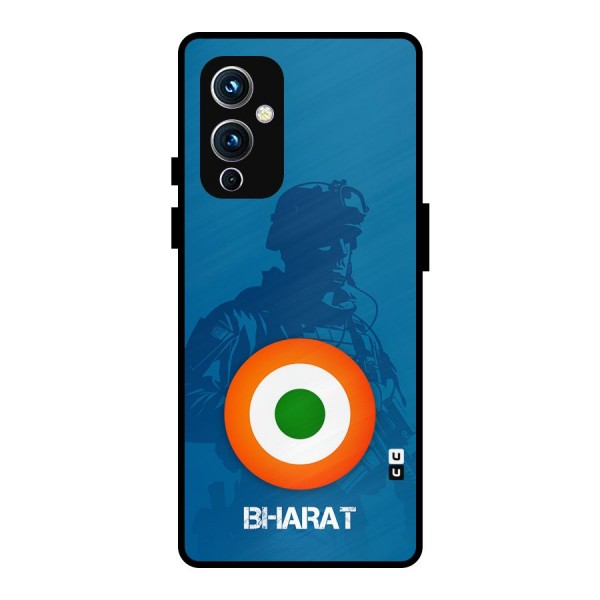 Bharat Commando Metal Back Case for OnePlus 9