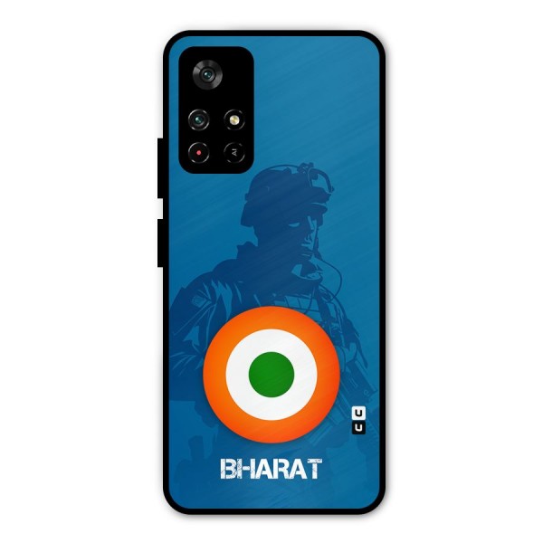 Bharat Commando Metal Back Case for Poco M4 Pro 5G