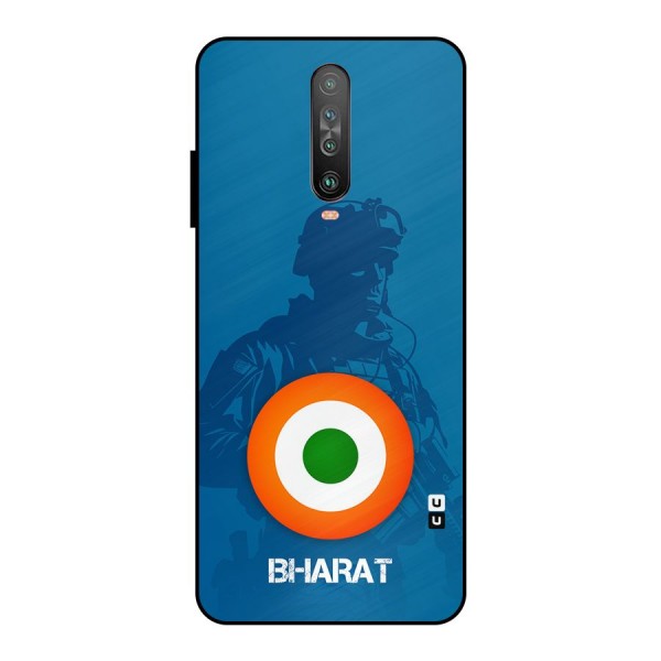 Bharat Commando Metal Back Case for Poco X2