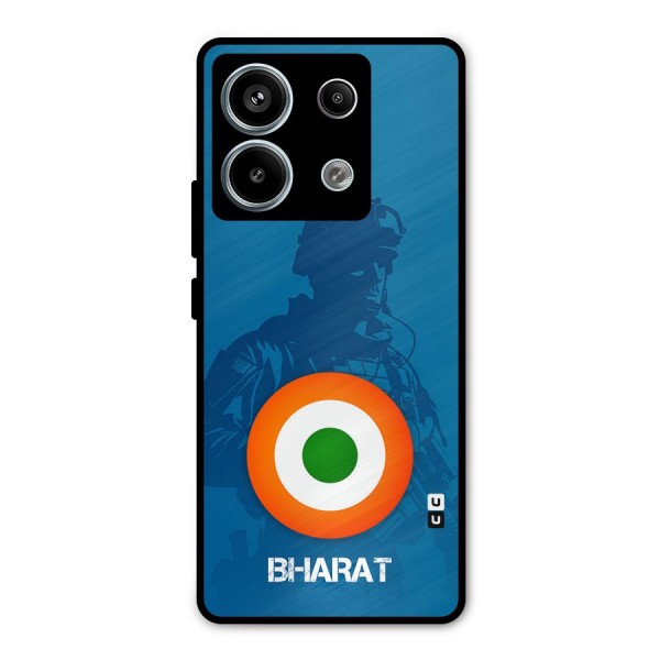 Bharat Commando Metal Back Case for Redmi Note 13 Pro 5G