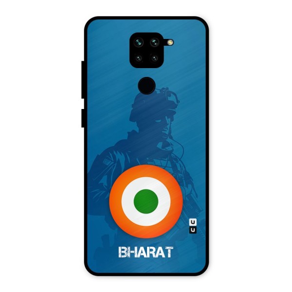 Bharat Commando Metal Back Case for Redmi Note 9