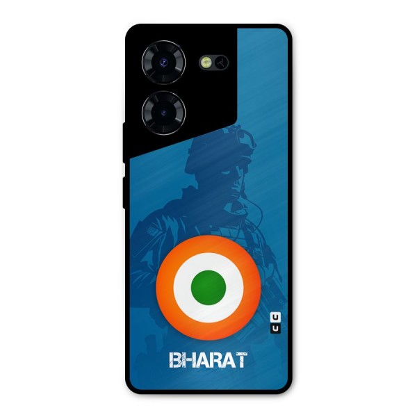 Bharat Commando Metal Back Case for Tecno Pova 5 Pro 5G