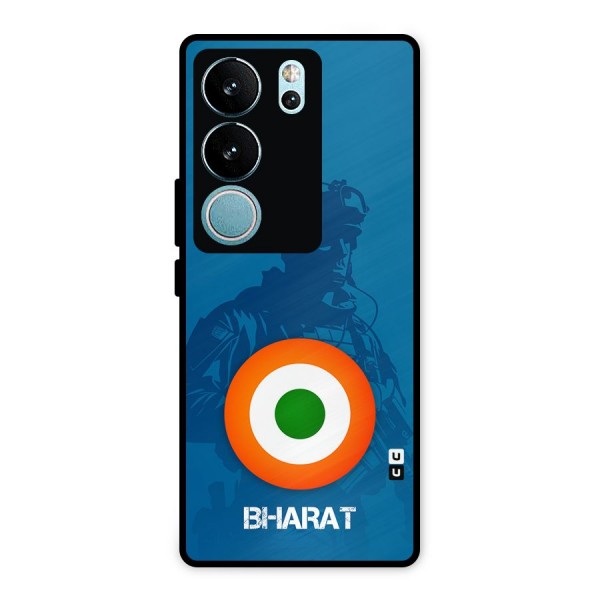 Bharat Commando Metal Back Case for Vivo V29