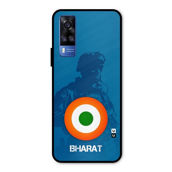 Bharat Commando Metal Back Case for Vivo Y51A