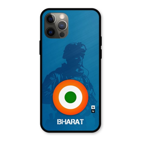 Bharat Commando Metal Back Case for iPhone 12 Pro