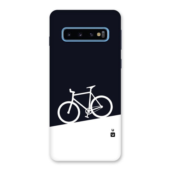 Bicycle Minimal Art Back Case for Galaxy S10
