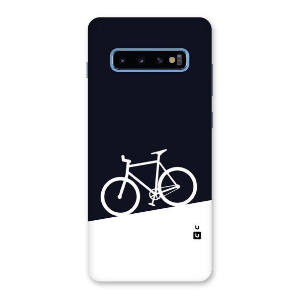 Bicycle Minimal Art Back Case for Galaxy S10 Plus